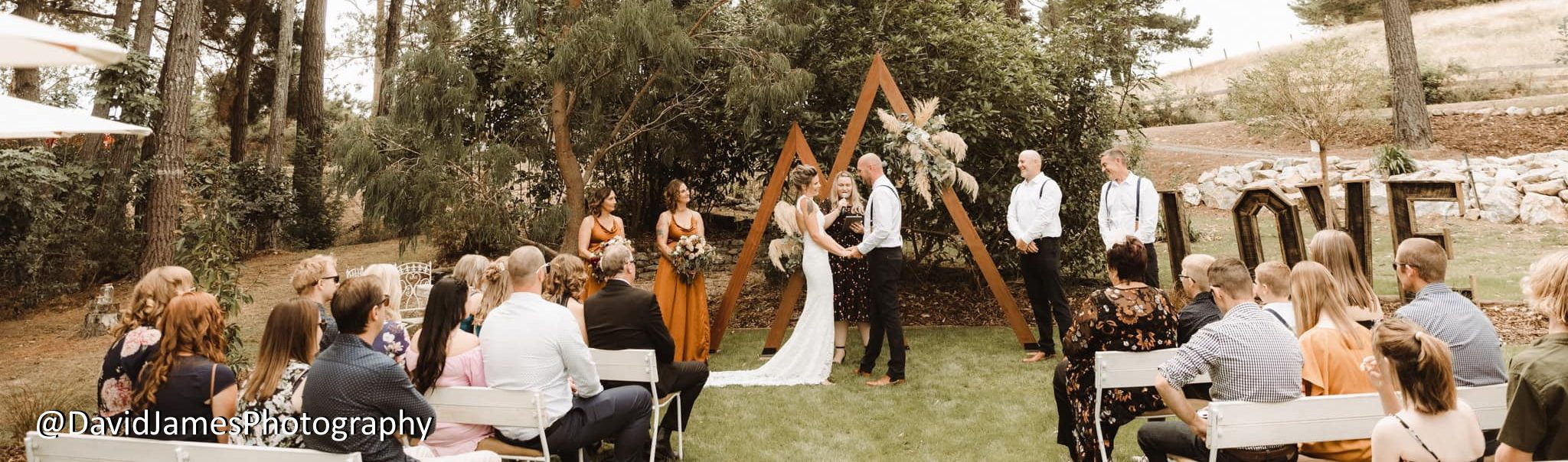 Marriage Celebrant Nelson Tasman Emma performing a wedding